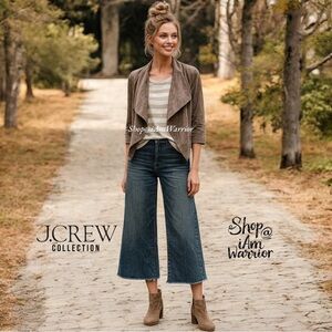 J.Crew Collection RARE genuine leather draped jacket *shop@iamwarrior